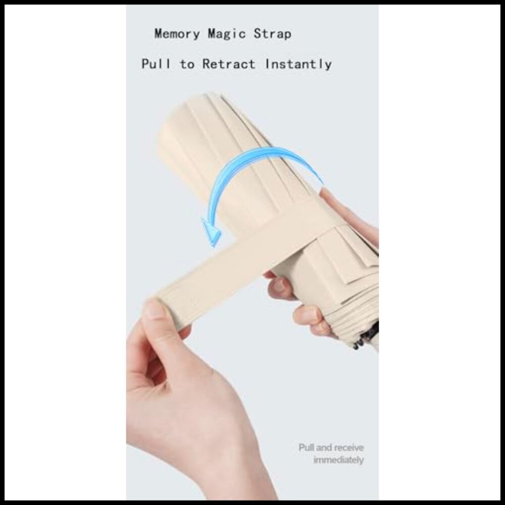 Compact Windproof Reverse Folding Umbrella Automa… - image 6